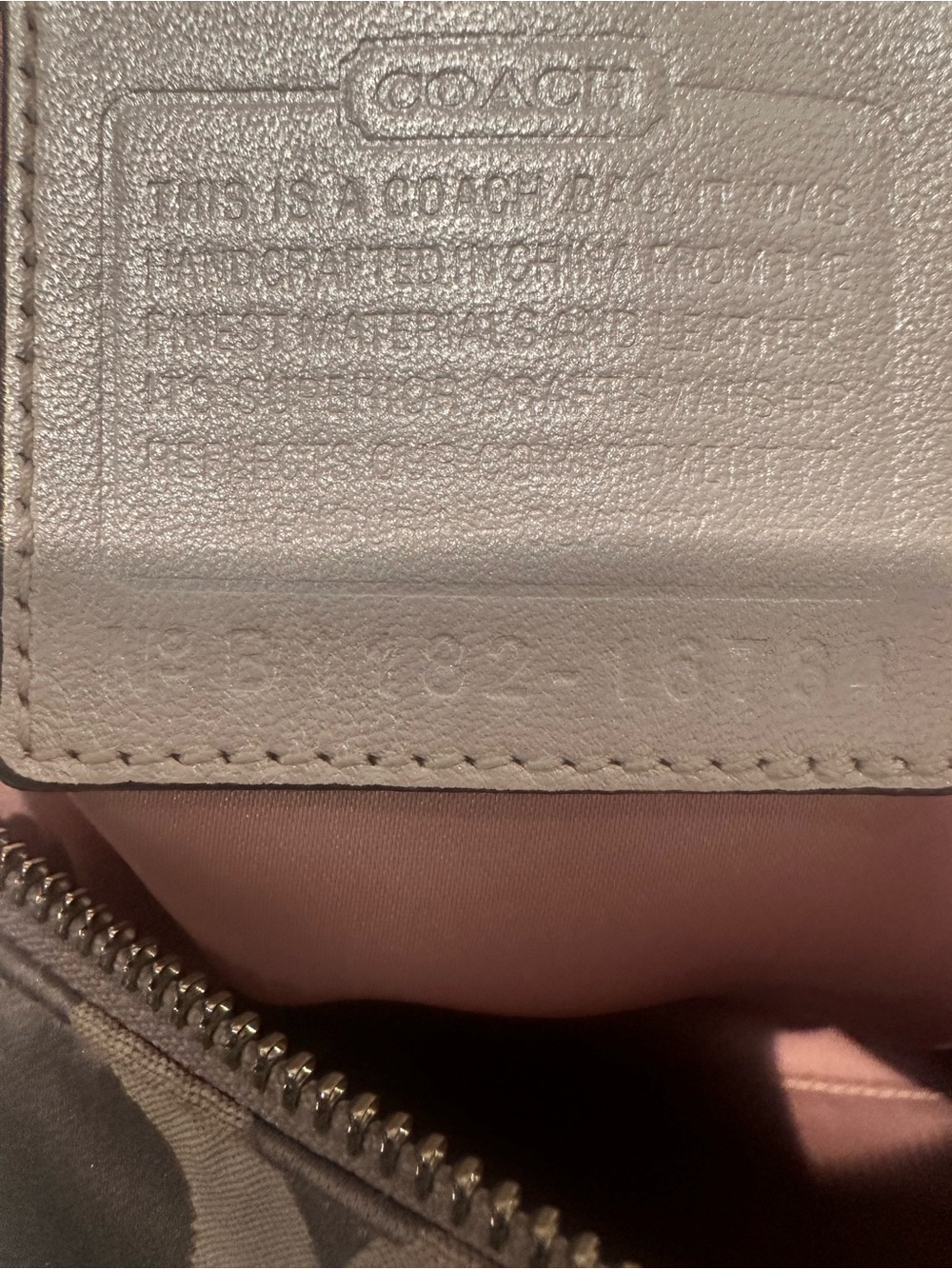 Coach Kristin Optic Light Grey Signature Hobo Bag with Removable Strap & 2 tags - Picture 11 of 15